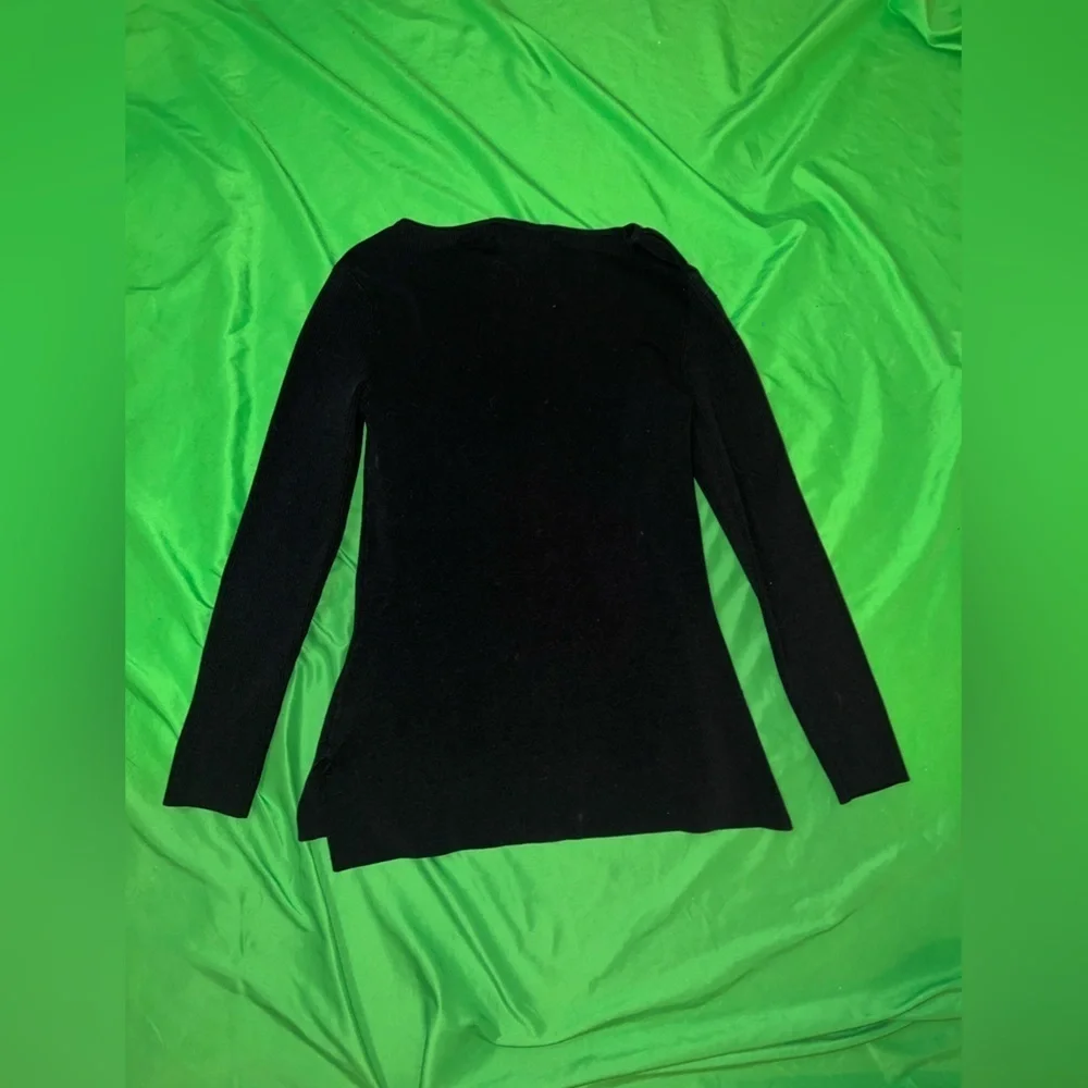 Derek Lam 10C x Athleta Black Ribbed Knit Sweater size M